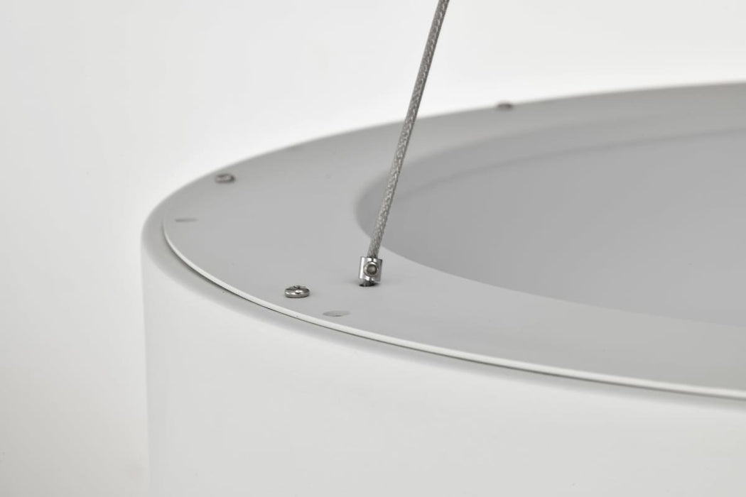 Pendant Nuvo 62-1457R1 Orbit - 30 Watt LED Pendant - CCT Selectable 3000K/4000K/5000K - White Finish Nuvo
