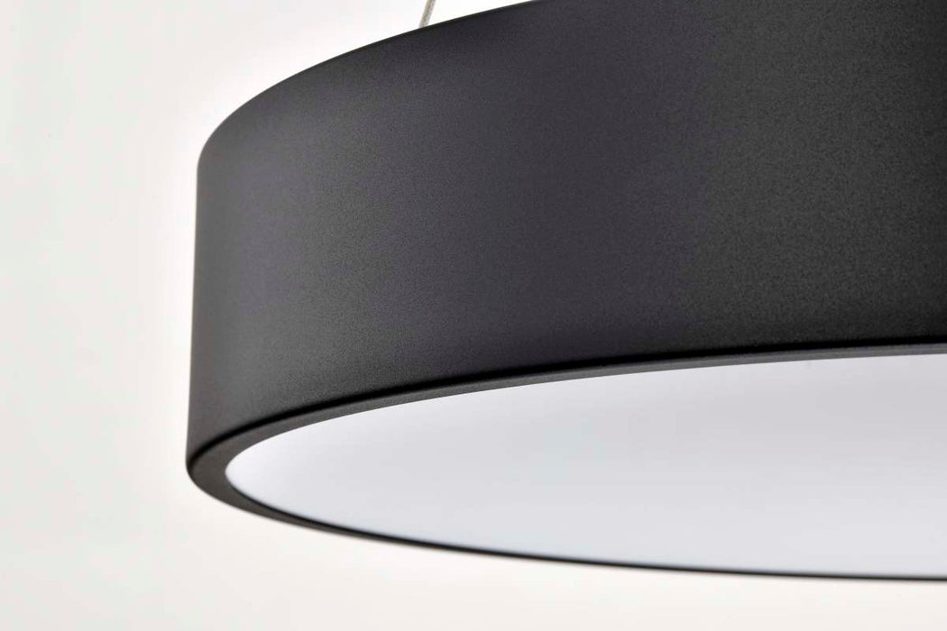 Pendant Nuvo 62-1458R1 Orbit - 30 Watt LED Pendant - CCT Selectable 3000K/4000K/5000K - Black Finish Nuvo