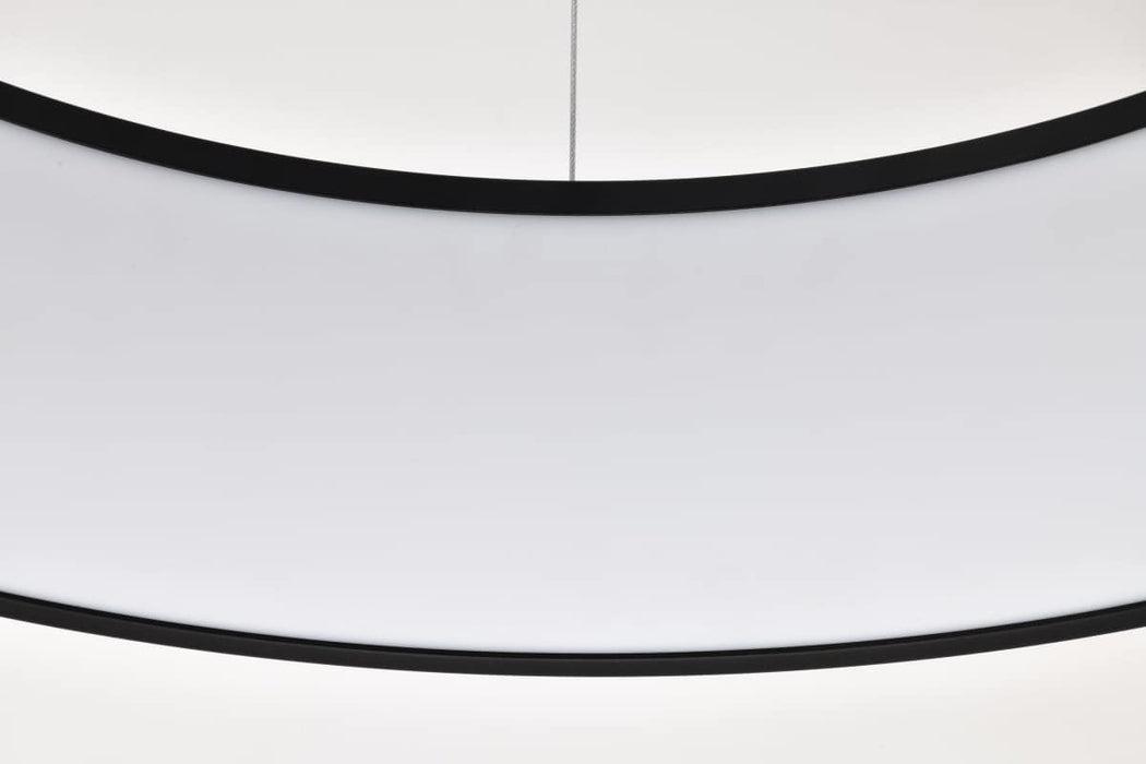 Pendant Nuvo 62-1458R1 Orbit - 30 Watt LED Pendant - CCT Selectable 3000K/4000K/5000K - Black Finish Nuvo