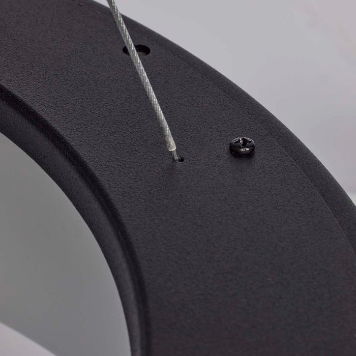 Pendant Nuvo 62-1458 Orbit - 30W LED Pendant - Black Finish Nuvo