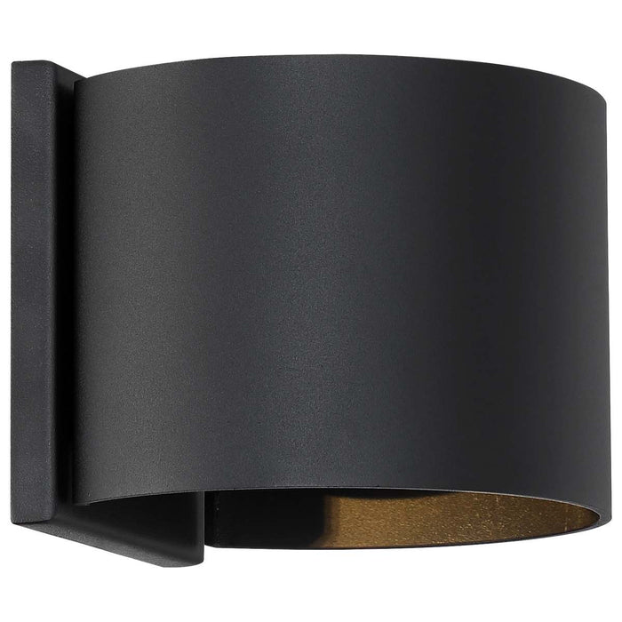 Sconce Nuvo 62-1464R1 Lightgate - 5 Watt LED Sconce - Matte Black Finish - Round - 3000K Nuvo