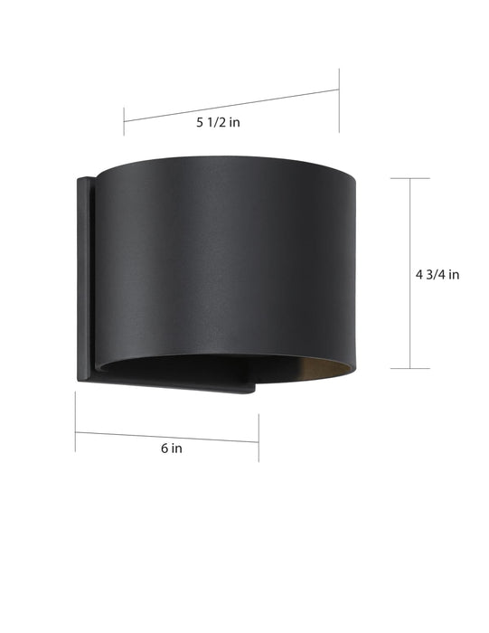 Sconce Nuvo 62-1464 Lightgate - LED Sconce - 5W - Matte Black Finish - 3000K Nuvo