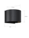 Sconce Nuvo 62-1464 Lightgate - LED Sconce - 5W - Matte Black Finish - 3000K Nuvo