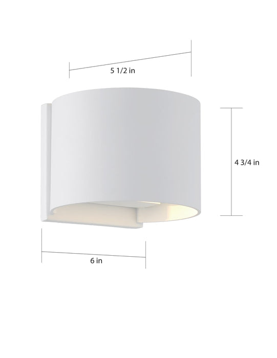 Sconce Nuvo 62-1465 Lightgate - LED Sconce - 5W - Matte White Finish - 3000K Nuvo