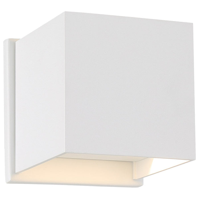 Sconce Nuvo 62-1467R1 Lightgate - 5 Watt LED Sconce - Matte White Finish - Square - 3000K Nuvo