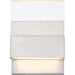 Sconce Nuvo 62-1501 Ellusion - LED Small Wall Sconce - 15W - Polished Nickel Finish with Seeded Glass Nuvo