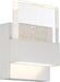 Sconce Nuvo 62-1501 Ellusion - LED Small Wall Sconce - 15W - Polished Nickel Finish with Seeded Glass Nuvo