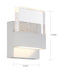 Sconce Nuvo 62-1501 Ellusion - LED Small Wall Sconce - 15W - Polished Nickel Finish with Seeded Glass Nuvo