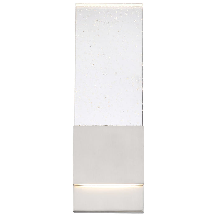 Sconce Nuvo 62-1503 Ellusion - LED Large Wall Sconce - 13W - Polished Nickel Finish with Seeded Glass Nuvo