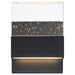 Sconce Nuvo 62-1511 Ellusion - LED Small Wall Sconce - 15W - Matte Black Finish with Seeded Glass Nuvo