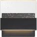 Sconce Nuvo 62-1512 Ellusion - LED Medium Wall Sconce - 15W - Matte Black Finish with Seeded Glass Nuvo