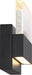 Sconce Nuvo 62-1512 Ellusion - LED Medium Wall Sconce - 15W - Matte Black Finish with Seeded Glass Nuvo