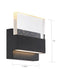Sconce Nuvo 62-1512 Ellusion - LED Medium Wall Sconce - 15W - Matte Black Finish with Seeded Glass Nuvo