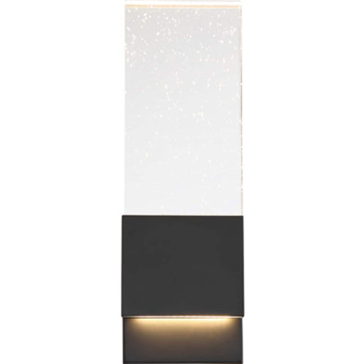 Sconce Nuvo 62-1513 Ellusion - LED Large Wall Sconce - 13W - Matte Black Finish with Seeded Glass Nuvo