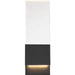 Sconce Nuvo 62-1513 Ellusion - LED Large Wall Sconce - 13W - Matte Black Finish with Seeded Glass Nuvo