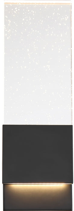 Sconce Nuvo 62-1513 Ellusion - LED Large Wall Sconce - 13W - Matte Black Finish with Seeded Glass Nuvo