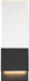 Sconce Nuvo 62-1513 Ellusion - LED Large Wall Sconce - 13W - Matte Black Finish with Seeded Glass Nuvo
