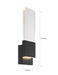 Sconce Nuvo 62-1513 Ellusion - LED Large Wall Sconce - 13W - Matte Black Finish with Seeded Glass Nuvo