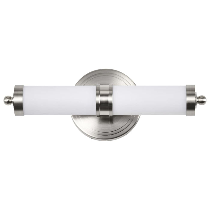 Vanity Nuvo 62-1534 Kagen Small Vanity - LED - Brushed Nickel Finish - White Acrylic Lens Nuvo