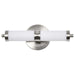 Vanity Nuvo 62-1534 Kagen Small Vanity - LED - Brushed Nickel Finish - White Acrylic Lens Nuvo