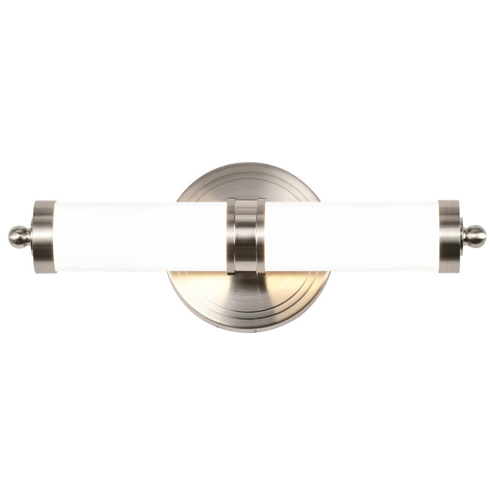 Vanity Nuvo 62-1534 Kagen Small Vanity - LED - Brushed Nickel Finish - White Acrylic Lens Nuvo