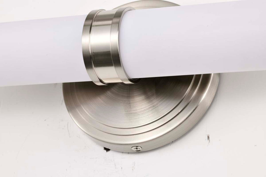Vanity Nuvo 62-1534 Kagen Small Vanity - LED - Brushed Nickel Finish - White Acrylic Lens Nuvo