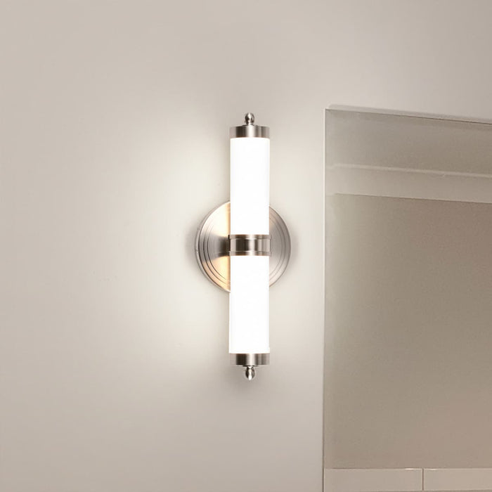 Vanity Nuvo 62-1534 Kagen Small Vanity - LED - Brushed Nickel Finish - White Acrylic Lens Nuvo