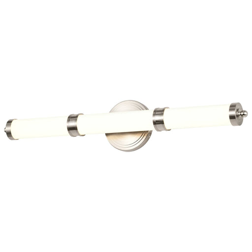 Vanity Nuvo 62-1535 Kagen Medium Vanity - LED - Brushed Nickel Finish - White Acrylic Lens Nuvo