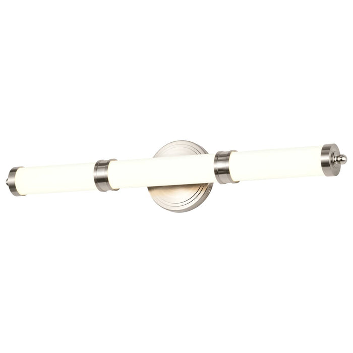 Vanity Nuvo 62-1535 Kagen Medium Vanity - LED - Brushed Nickel Finish - White Acrylic Lens Nuvo