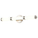 Vanity Nuvo 62-1535 Kagen Medium Vanity - LED - Brushed Nickel Finish - White Acrylic Lens Nuvo