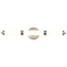 Vanity Nuvo 62-1535 Kagen Medium Vanity - LED - Brushed Nickel Finish - White Acrylic Lens Nuvo