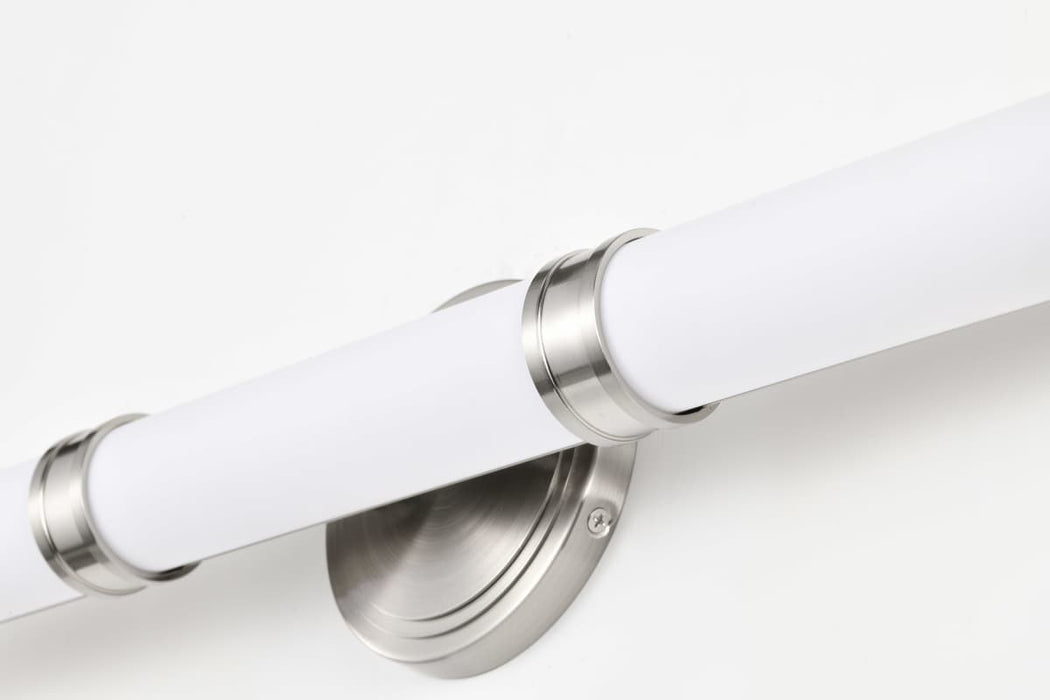 Vanity Nuvo 62-1535 Kagen Medium Vanity - LED - Brushed Nickel Finish - White Acrylic Lens Nuvo