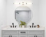 Vanity Nuvo 62-1535 Kagen Medium Vanity - LED - Brushed Nickel Finish - White Acrylic Lens Nuvo