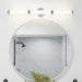 Vanity Nuvo 62-1535 Kagen Medium Vanity - LED - Brushed Nickel Finish - White Acrylic Lens Nuvo