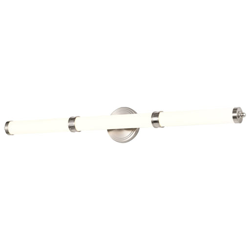 Vanity Nuvo 62-1536 Kagen Large Vanity - LED - Brushed Nickel Finish - White Acrylic Lens Nuvo