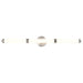 Vanity Nuvo 62-1536 Kagen Large Vanity - LED - Brushed Nickel Finish - White Acrylic Lens Nuvo