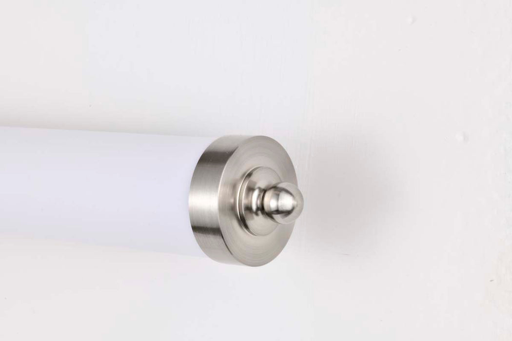 Vanity Nuvo 62-1536 Kagen Large Vanity - LED - Brushed Nickel Finish - White Acrylic Lens Nuvo