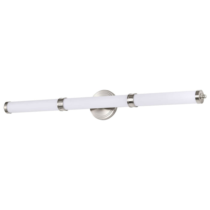 Vanity Nuvo 62-1536 Kagen Large Vanity - LED - Brushed Nickel Finish - White Acrylic Lens Nuvo