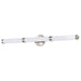 Vanity Nuvo 62-1536 Kagen Large Vanity - LED - Brushed Nickel Finish - White Acrylic Lens Nuvo