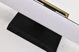 Vanity Nuvo 62-1537 Solano Small Vanity - LED - Black and Brushed Brass Finish - White Acrylic Lens Nuvo