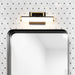 Vanity Nuvo 62-1537 Solano Small Vanity - LED - Black and Brushed Brass Finish - White Acrylic Lens Nuvo