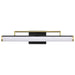 Vanity Nuvo 62-1538 Solano Medium Vanity - LED - Black and Brushed Brass Finish - White Acrylic Lens Nuvo