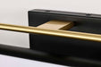 Vanity Nuvo 62-1538 Solano Medium Vanity - LED - Black and Brushed Brass Finish - White Acrylic Lens Nuvo