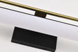 Vanity Nuvo 62-1538 Solano Medium Vanity - LED - Black and Brushed Brass Finish - White Acrylic Lens Nuvo