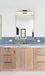 Vanity Nuvo 62-1538 Solano Medium Vanity - LED - Black and Brushed Brass Finish - White Acrylic Lens Nuvo