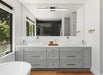 Vanity Nuvo 62-1539 Solano Large Vanity - LED - Black and Brushed Brass Finish - White Acrylic Lens Nuvo