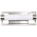 Vanity Nuvo 62-1541 Canal Small Vanity - LED - Brushed Nickel Finish - White Acrylic Lens Nuvo