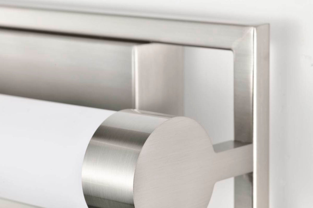 Vanity Nuvo 62-1541 Canal Small Vanity - LED - Brushed Nickel Finish - White Acrylic Lens Nuvo