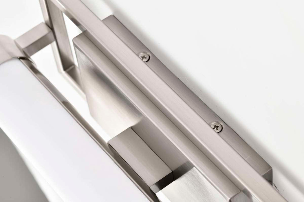 Vanity Nuvo 62-1541 Canal Small Vanity - LED - Brushed Nickel Finish - White Acrylic Lens Nuvo