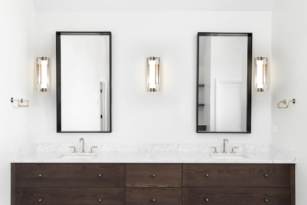 Vanity Nuvo 62-1541 Canal Small Vanity - LED - Brushed Nickel Finish - White Acrylic Lens Nuvo